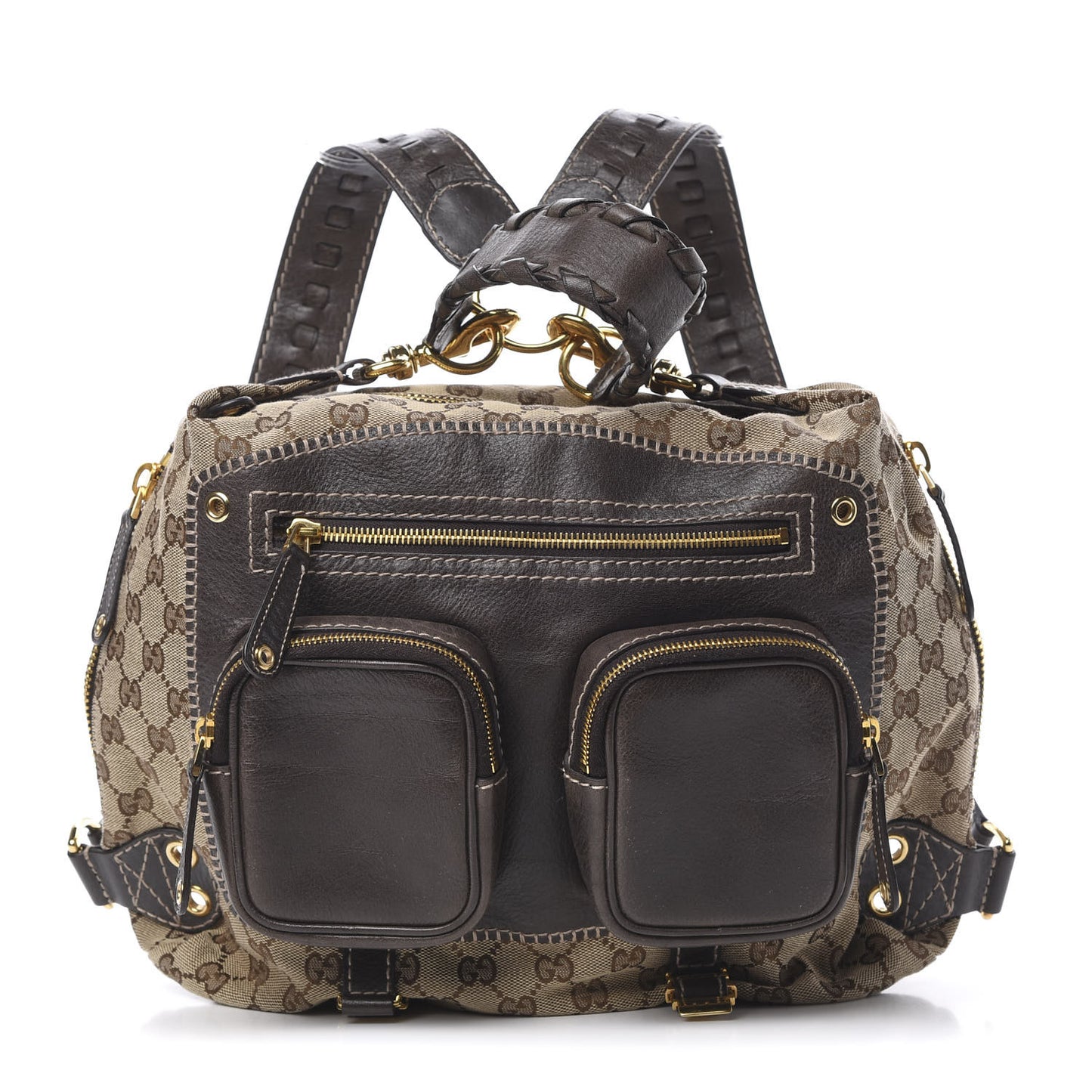 Monogram Medium Darwin Convertible Backpack Brown