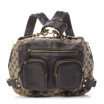 Gucci Monogram Medium Darwin Convertible Backpack Brown 1 of 9