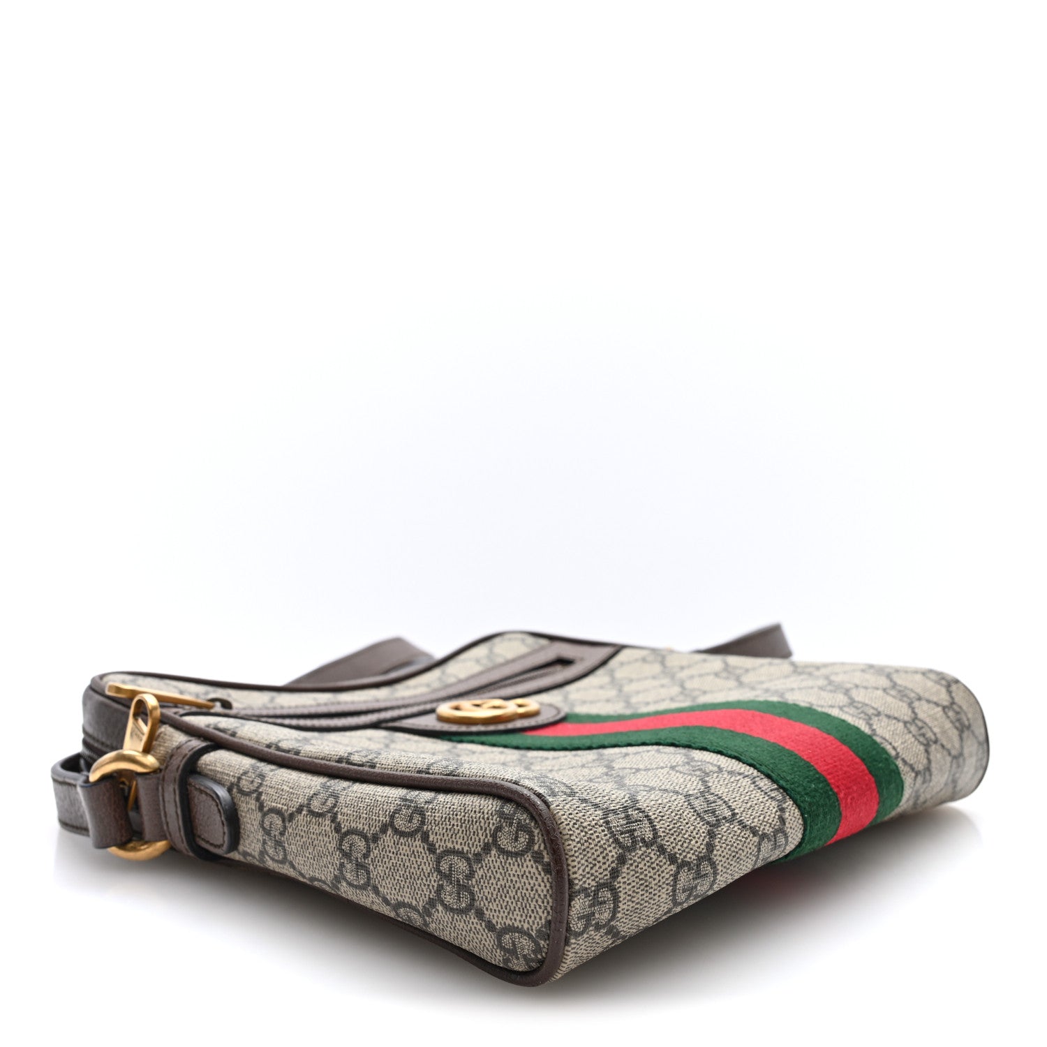 Gucci GG Supreme Monogram Web Small Ophidia Messenger Bag Brown 4 of 10