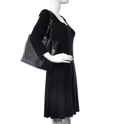 Chanel Caviar Quilted Grand Shopping Tote GST Black 2 of 15