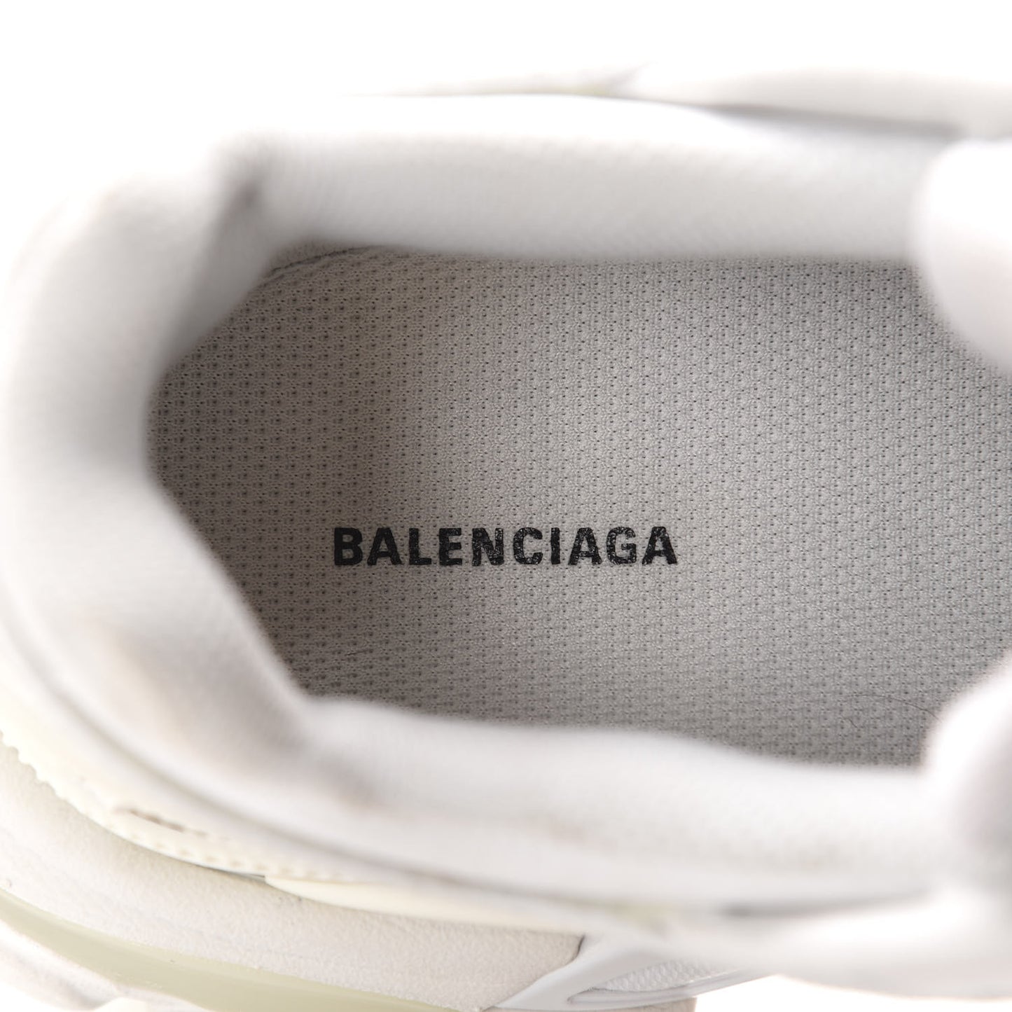 Rubber Mesh Womens Track.2 Open Sneakers 37 White
