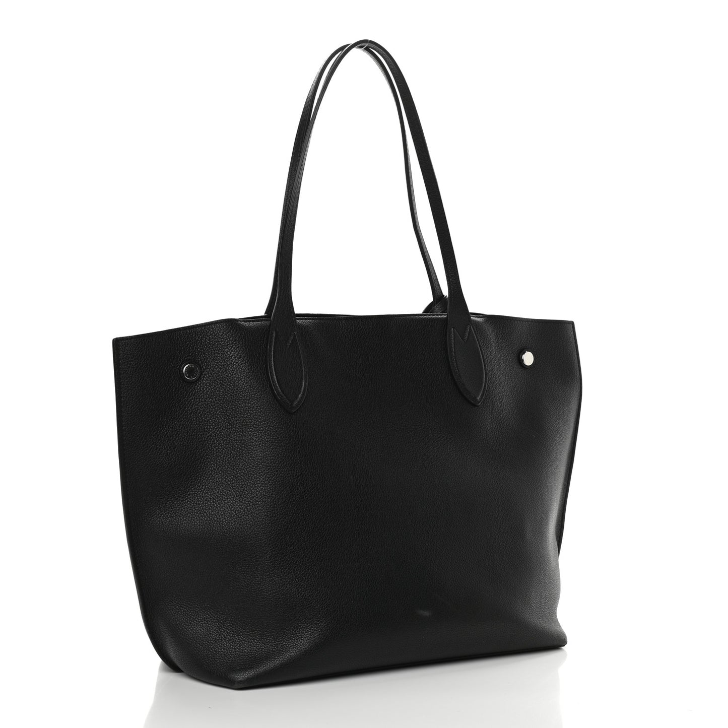 Calfskin Lockme Go Tote Black