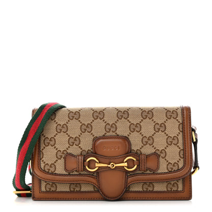 Gucci Monogram Lady Web Convertible Wallet Beige Cuir 1 of 12