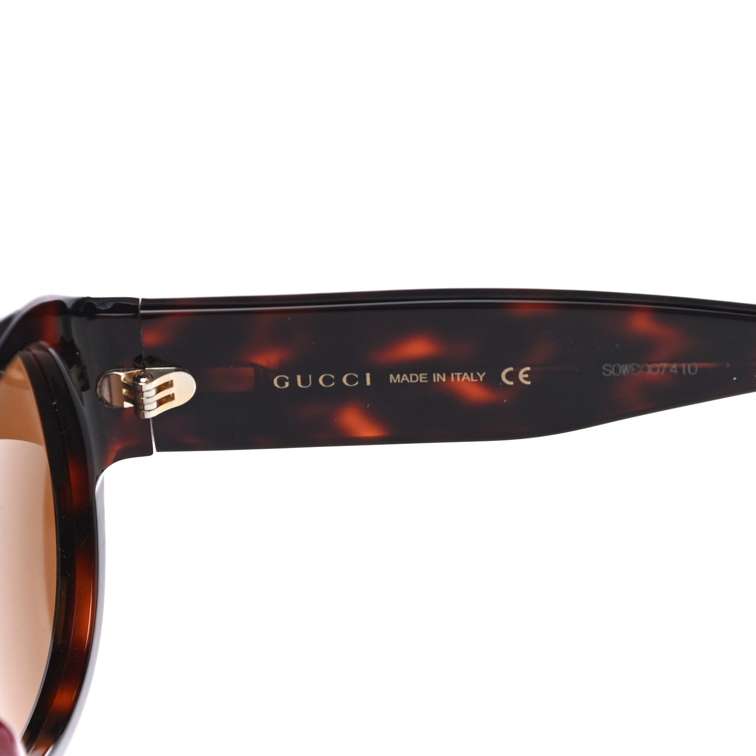 Gucci Acetate Aviator Sunglasses GG0668S Havana 5 of 7