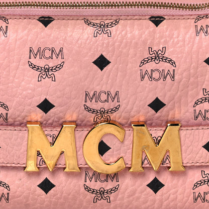 MCM Visetos Studded Retro Trilogie Stark Backpack Pink 6 of 14