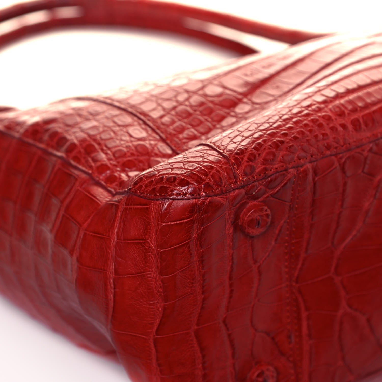 Nancy Gonzalez Crocodile Tote Orange 9 of 10