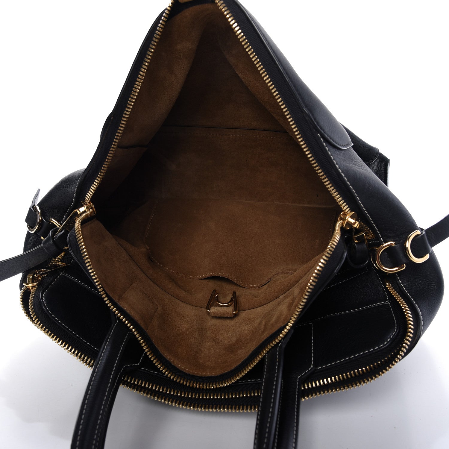 Loewe Calfskin Triple Zip Tote Black 5 of 9