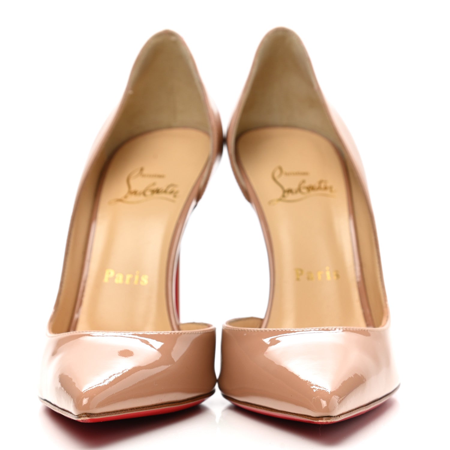 Christian Louboutin Patent Iriza 100 Pumps 36.5 Nude 2 of 10