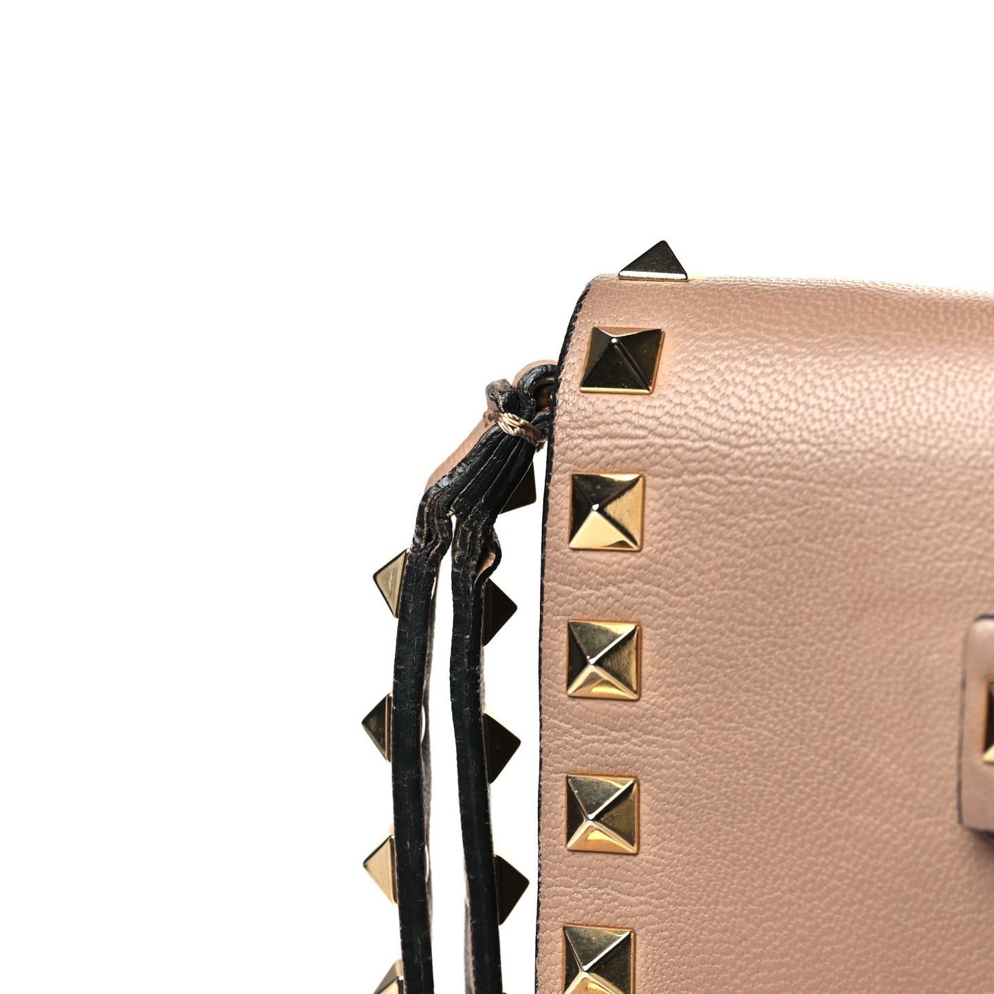 Nappa Rockstud Wristlet Clutch Alpaca