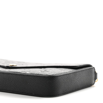 Louis Vuitton Empreinte Pochette Felicie Chain Wallet Black 10 of 11