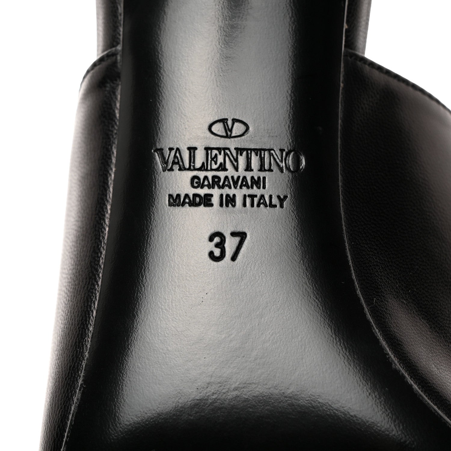 Valentino Garavani Nappa Rockstud Tower Heel Mules 37 Black 8 of 9