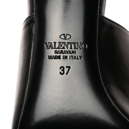 Valentino Garavani Nappa Rockstud Tower Heel Mules 37 Black 8 of 9