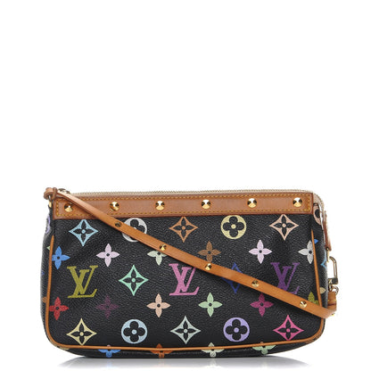 Louis Vuitton Monogram Multicolor Pochette Accessories Black 1 of 8