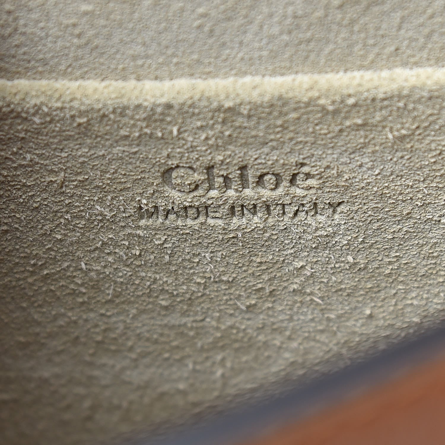 Chloe Calfskin Suede Small Nile Bracelet Bag Caramel 8 of 10