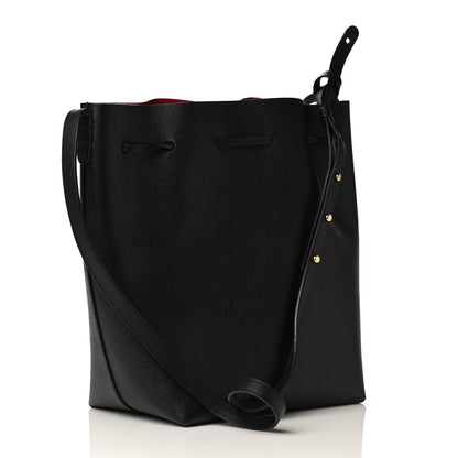 Mansur Gavriel Saffiano Bucket Bag Black Flamma 3 of 5