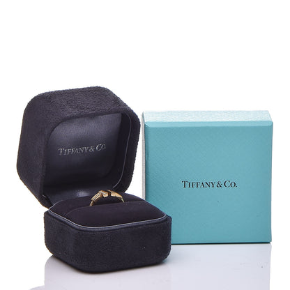 Tiffany 18K Yellow Gold Diamond T Wire Ring 52 6 6 of 6