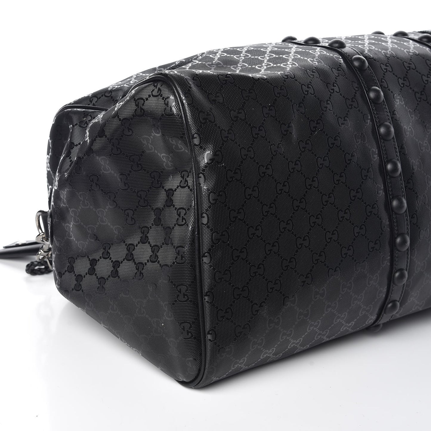 Imprime Monogram Studded Large Carry On Duffle Black