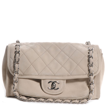 Chanel Ultra Soft Suede Calfskin Natural Beauty Flap Bag Beige 1 of 8