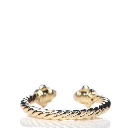 David Yurman 18K Yellow Gold Diamond Renaissance Ring 49 4.75 2 of 5