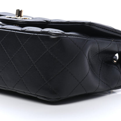 Chanel Lambskin Quilted Mini Rectangular Flap Black 8 of 8