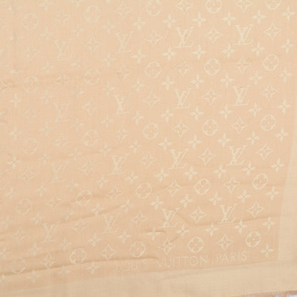 Louis Vuitton Silk Wool Monogram Shawl Dune 4 of 6