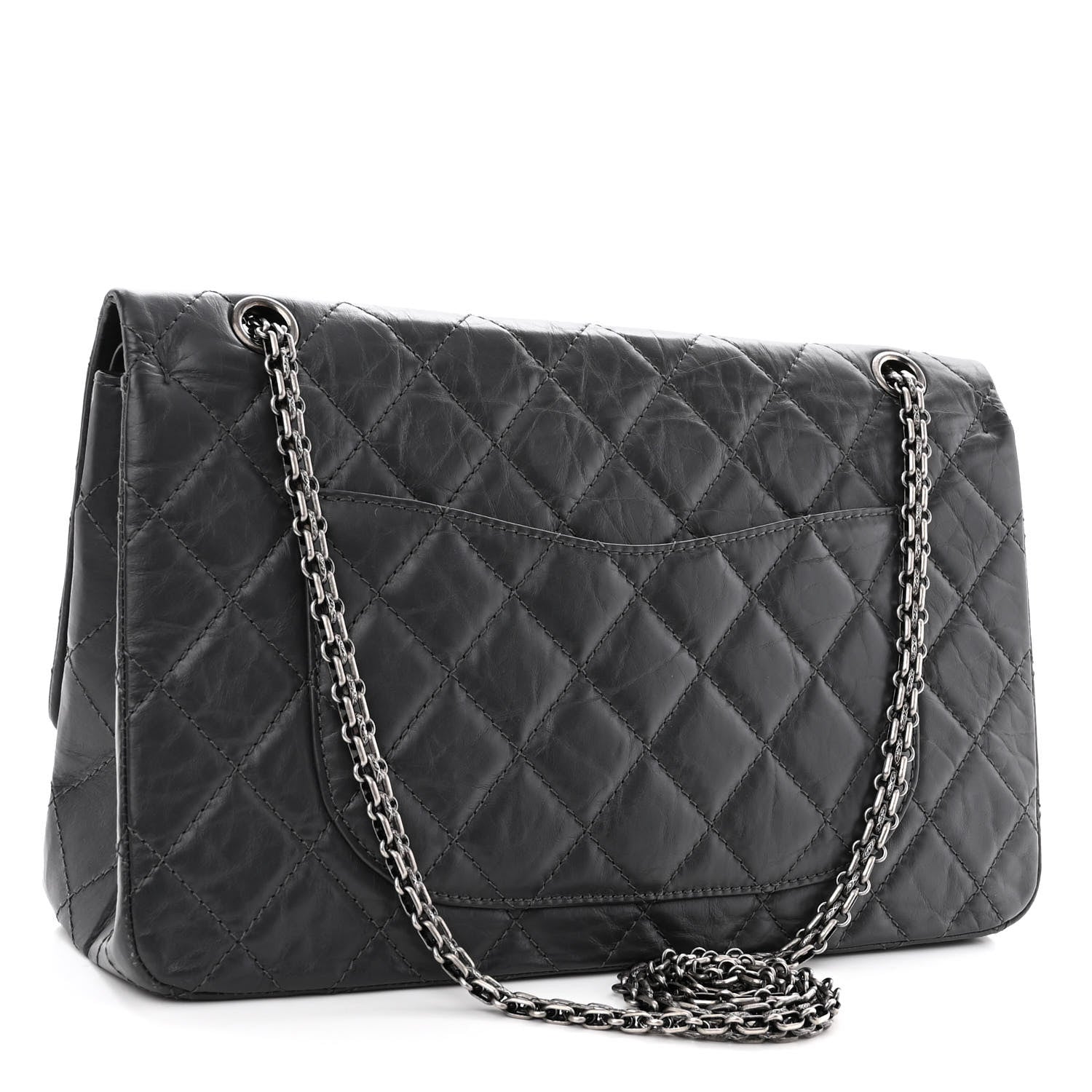 Chanel Aged Calfskin Quilted 2.55 Reissue 227 Flap Grey 3 of 10