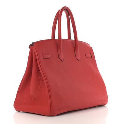 Hermes Togo Birkin 35 Rouge Casaque 3 of 18