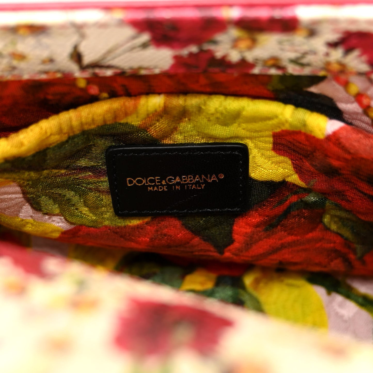 Dauphine Floral Print Small Miss Sicily Satchel White Multicolor