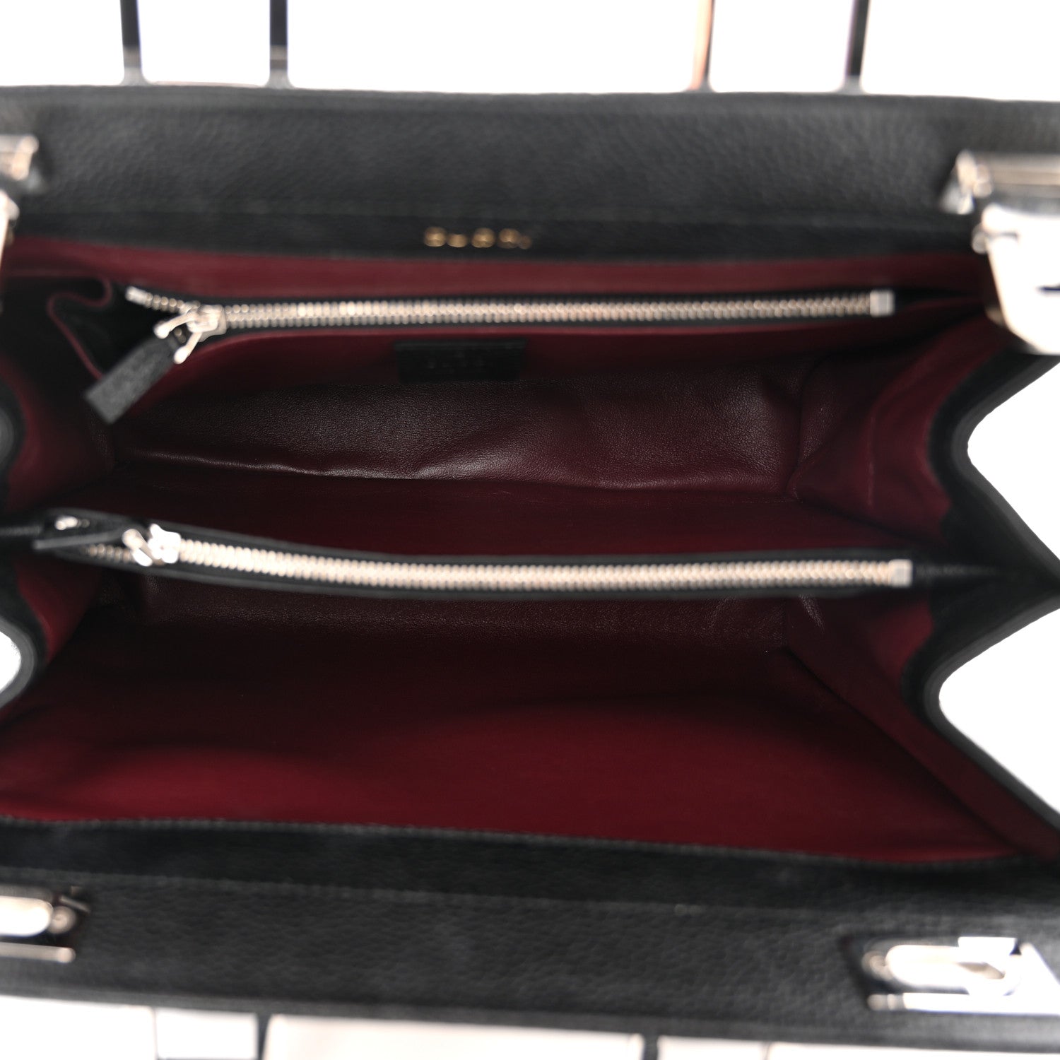 Gucci Grainy Calfskin Small Zumi Top Handle Bag Black 5 of 11