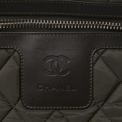 Chanel Nylon Quilted Large Coco Cocoon Tote Khaki 10 of 12