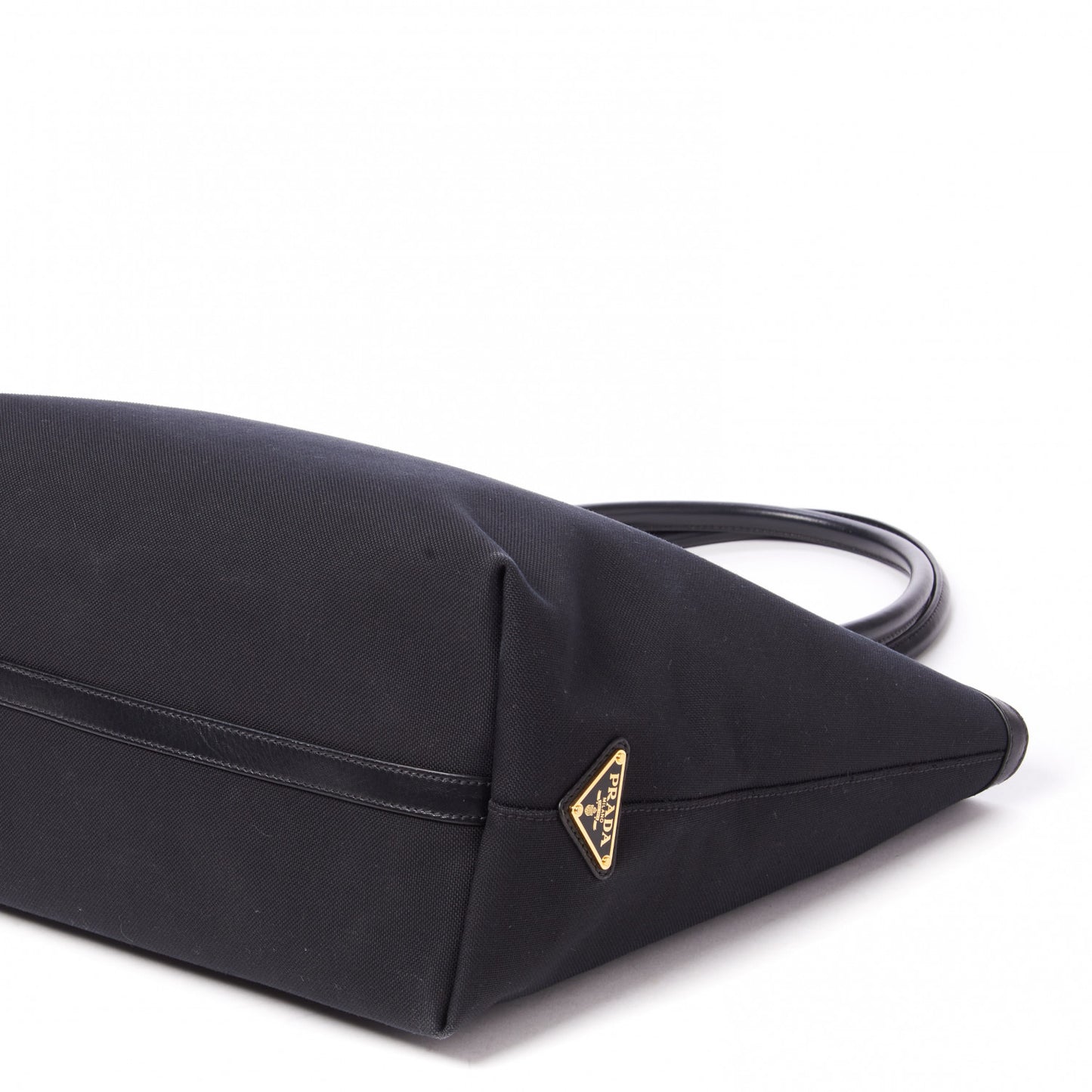 Canvas Jacquard Logo Tote Black