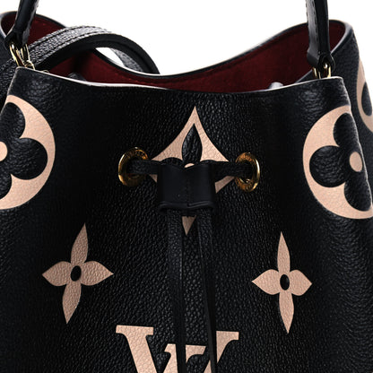Louis Vuitton Empreinte Monogram Giant Neonoe MM Black Beige 7 of 11