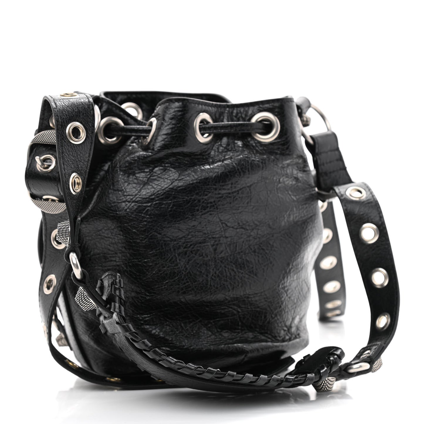 Agneau Arena Le Cagole Bucket Bag XS Black
