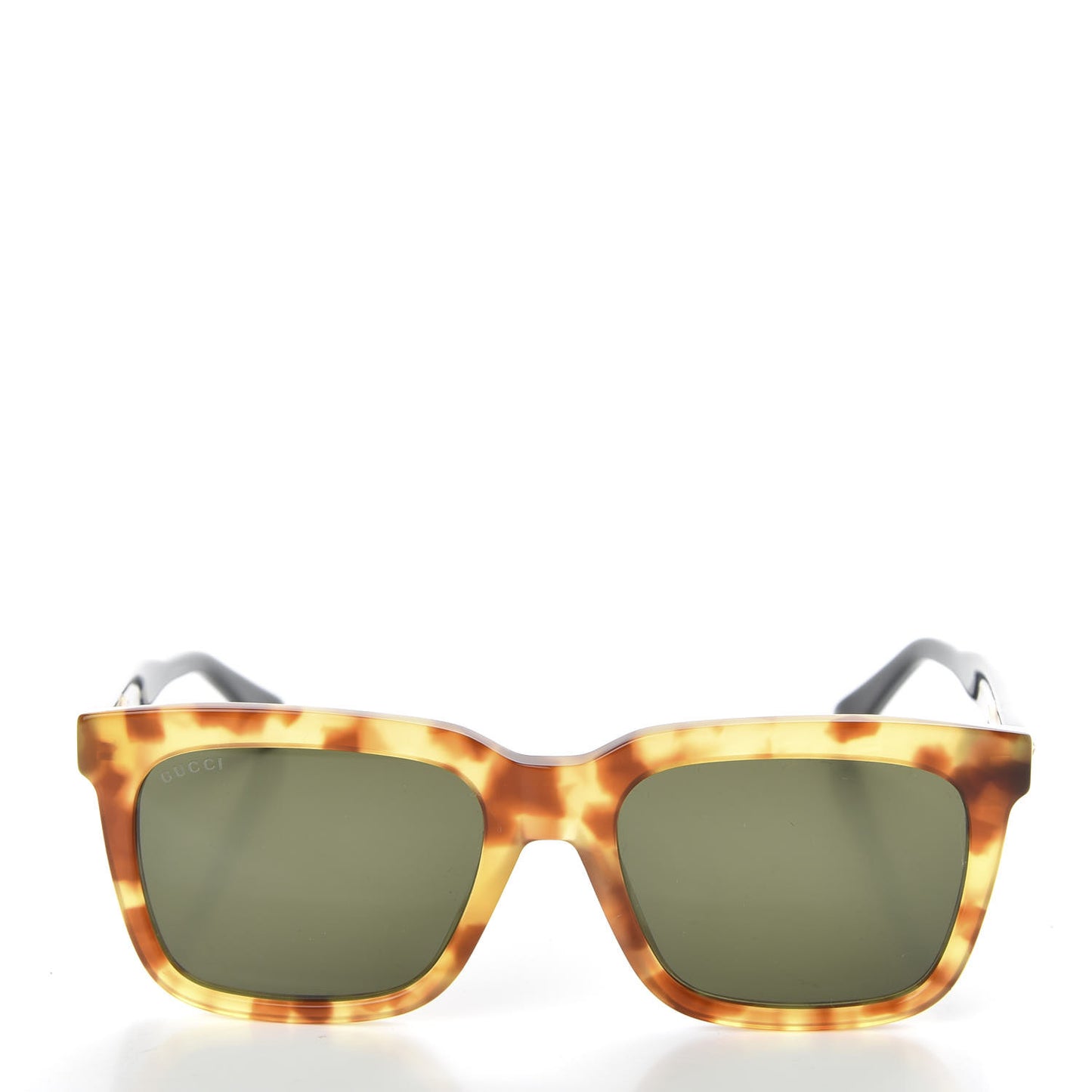 Acetate Square Frame Sunglasses GG0267S Havana