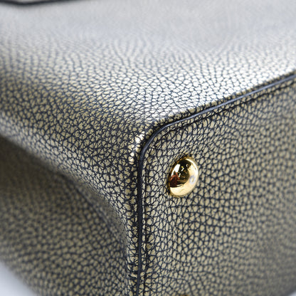 Louis Vuitton Metallic Taurillon Capucines PM Gold 11 of 13
