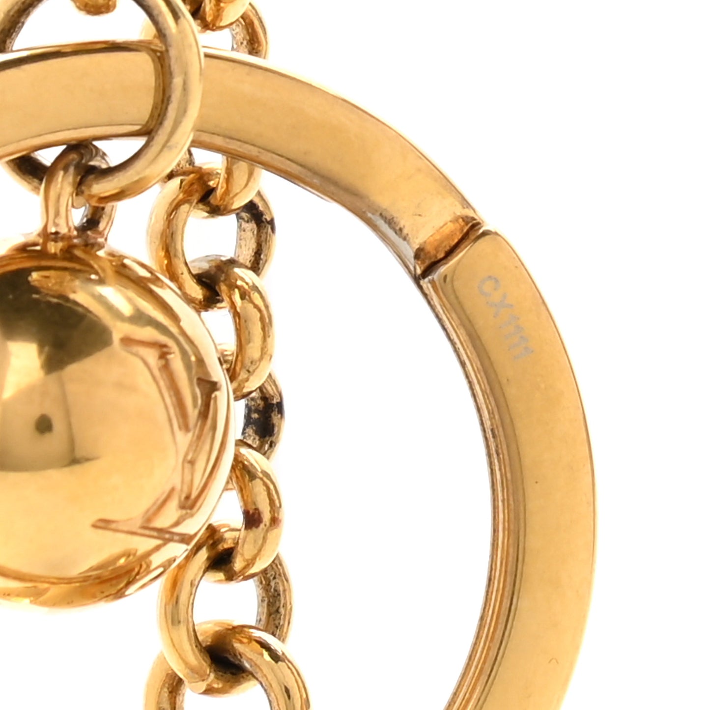Metal Eclipse Bag Charm Key Holder Gold