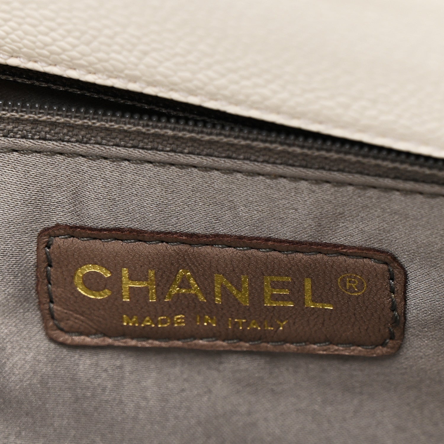 Chanel Caviar Quilted Grand Shopping Tote GST White 6 of 16
