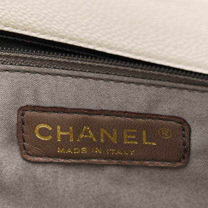 Chanel Caviar Quilted Grand Shopping Tote GST White 6 of 16