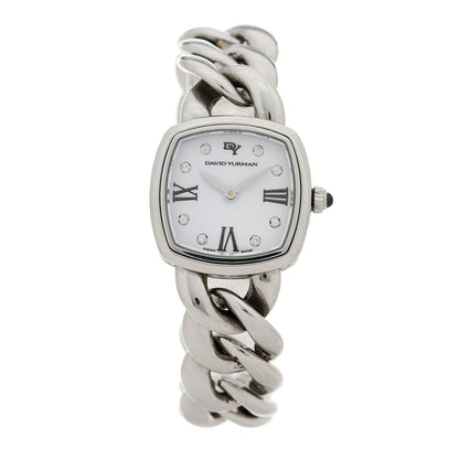 David Yurman Stainless Steel Diamond 23mm Albion Quartz Watch White 1 of 5