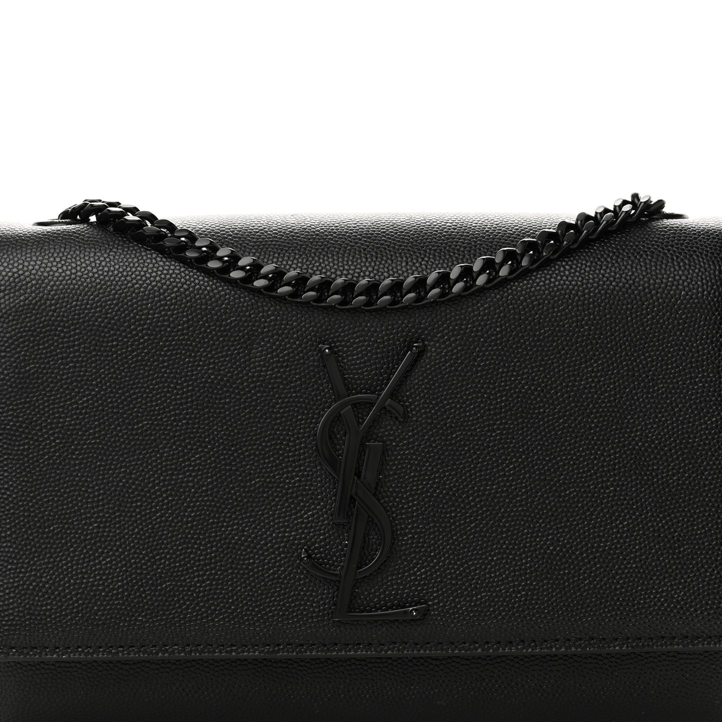 Grain De Poudre Small Monogram Monochrome Kate Satchel Black