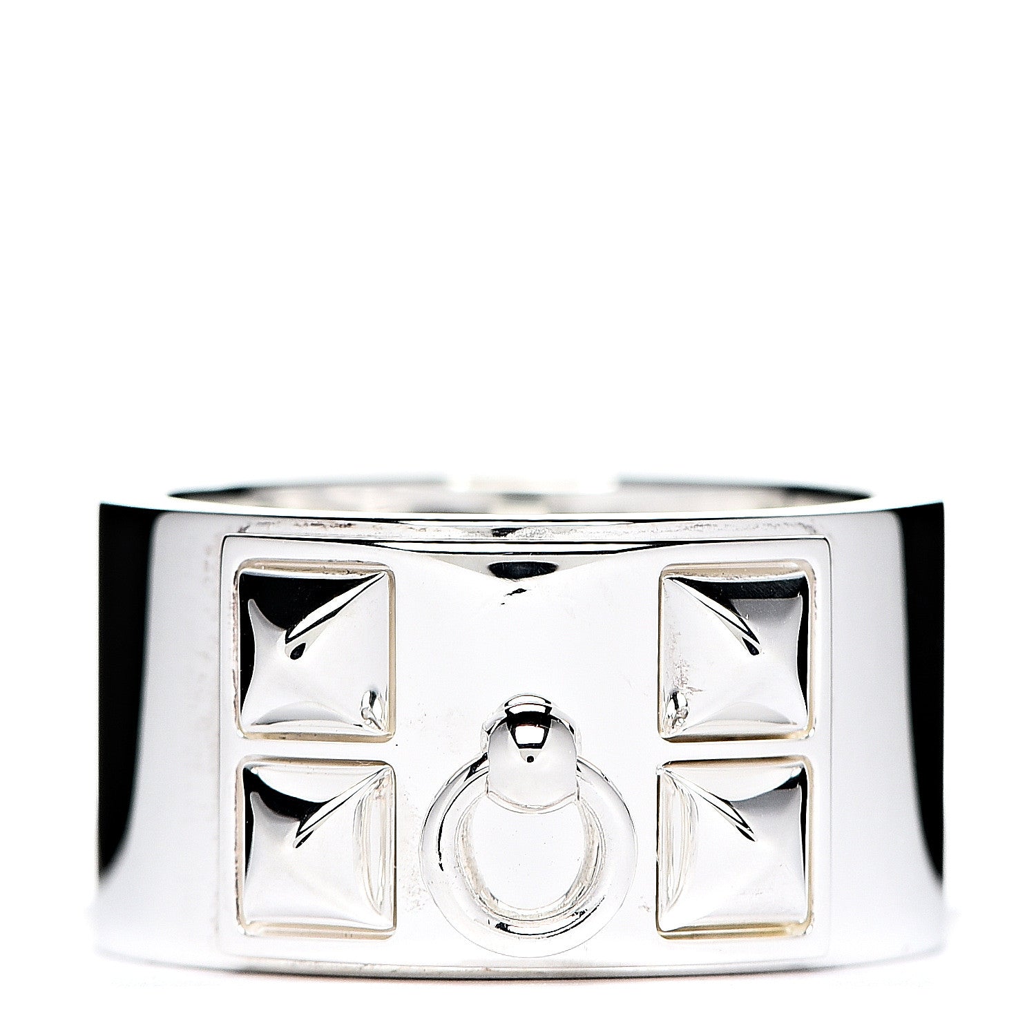 Hermes Sterling Silver Collier De Chien CDC Ring 59 8.75 1 of 4