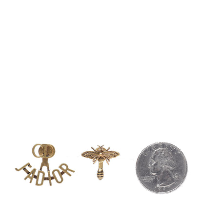 Christian Dior Metal J'Adior Earrings Aged Gold 2 of 3
