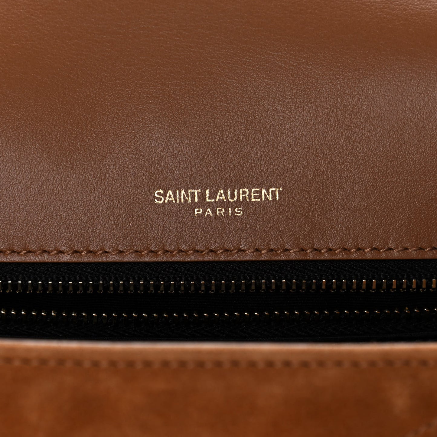 Suede Monogram Medium Niki Chain Satchel Cinnamon