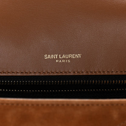 Saint Laurent Suede Monogram Medium Niki Chain Satchel Cinnamon 6 of 12