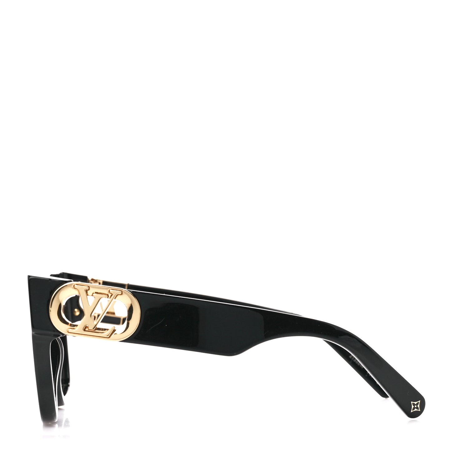 Acetate LV Link PM Square Sunglasses Z1566W Black