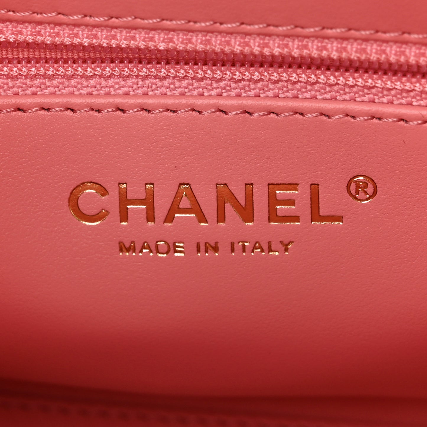 Shiny Aged Calfskin Quilted Nano Kelly Shopper Coral Pink