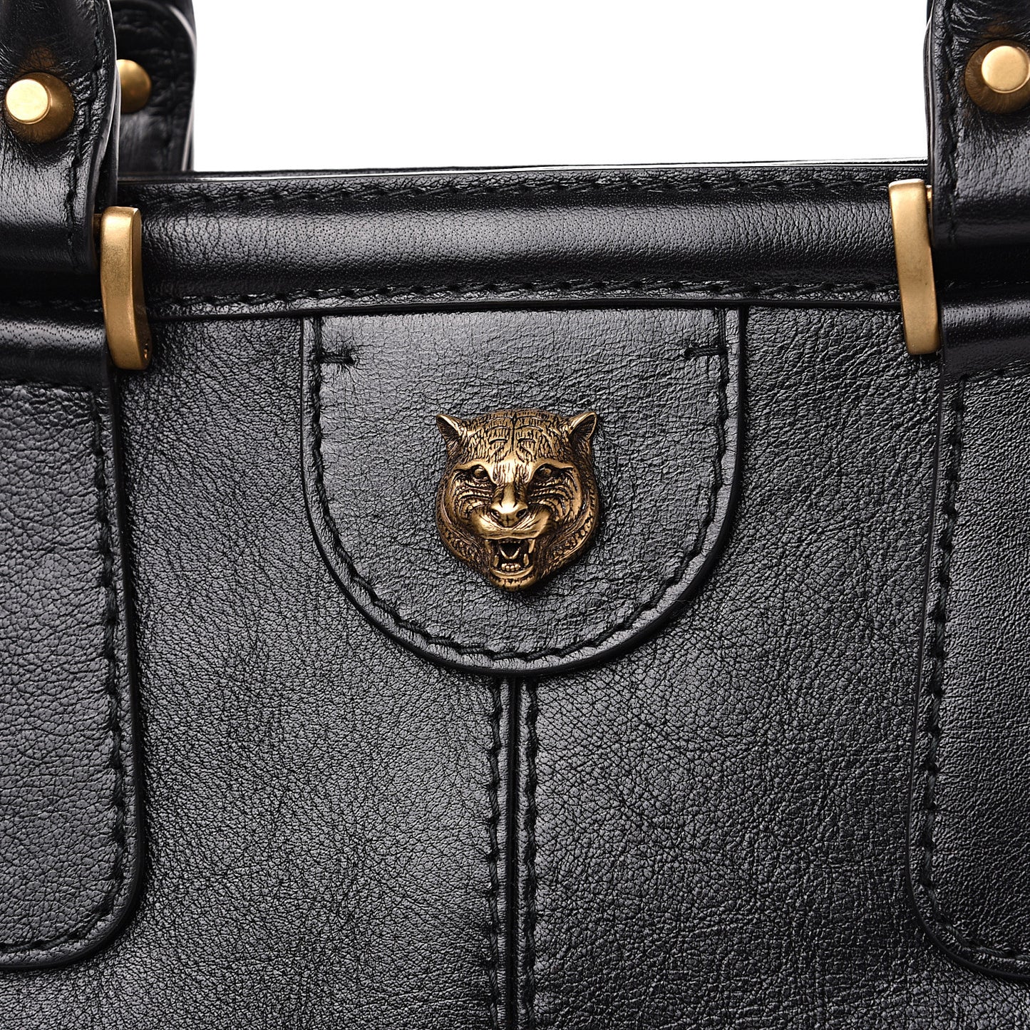 Calfskin Large Re(Belle) Top Handle Bag Black