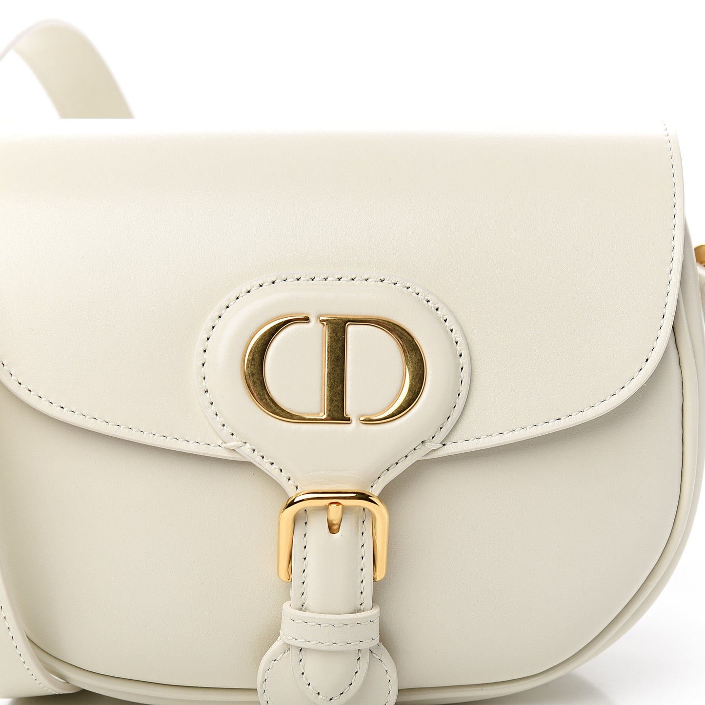 Box Calfskin Small Bobby Bag White