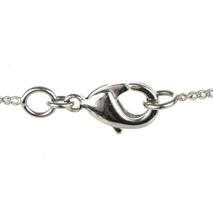 Chanel Baguette Crystal CC Necklace Silver 4 of 4