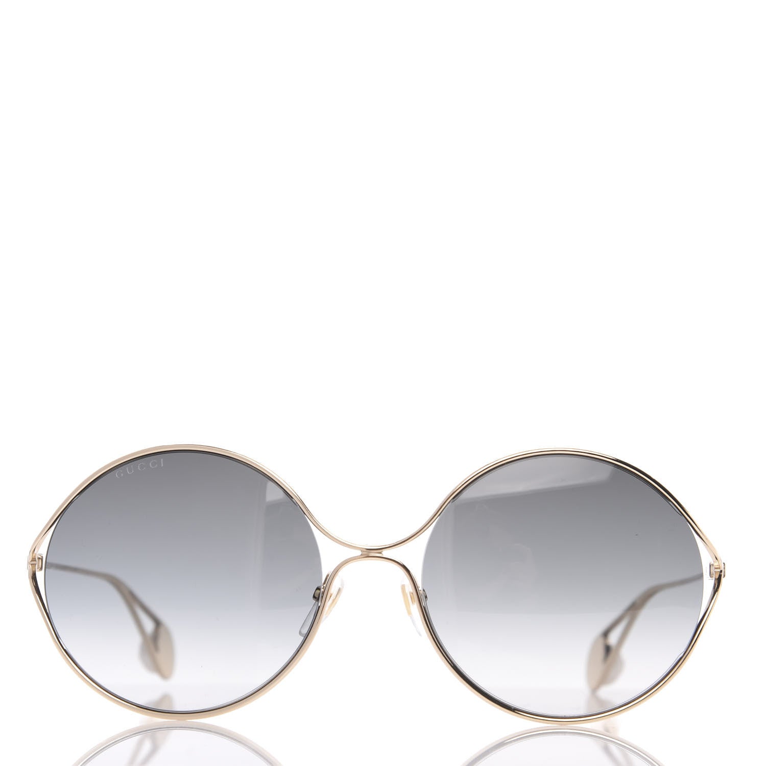 Gucci Round Pearl Tip Sunglasses GG0253S Gold 3 of 8